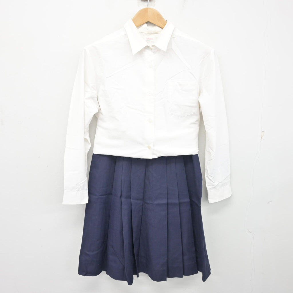 中古】香川県 高松商業高等学校 女子制服 2点 (シャツ・スカート