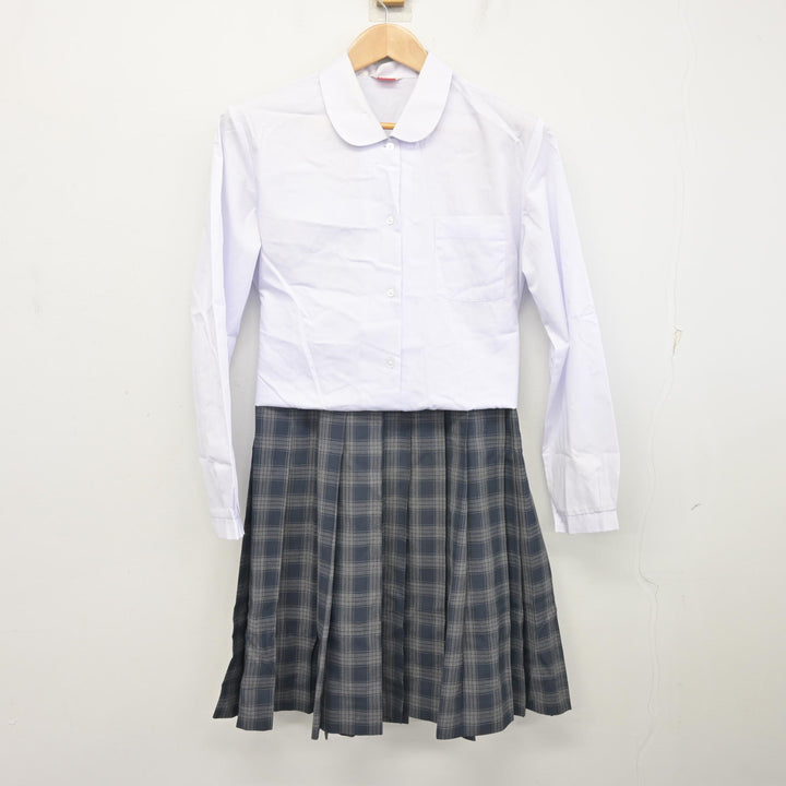 中古】宮城県 多賀城中学校 女子制服 2点 (ブラウス・スカート 