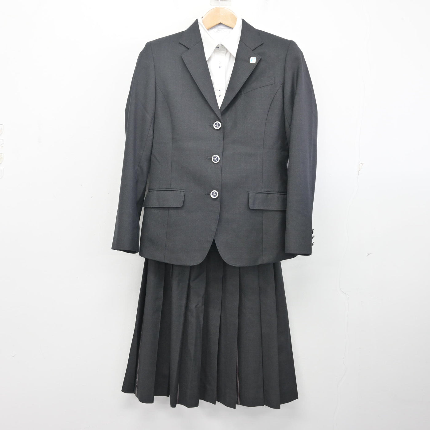 中古】兵庫県 神港橘高等学校 女子制服 3点 (ブレザー・シャツ 