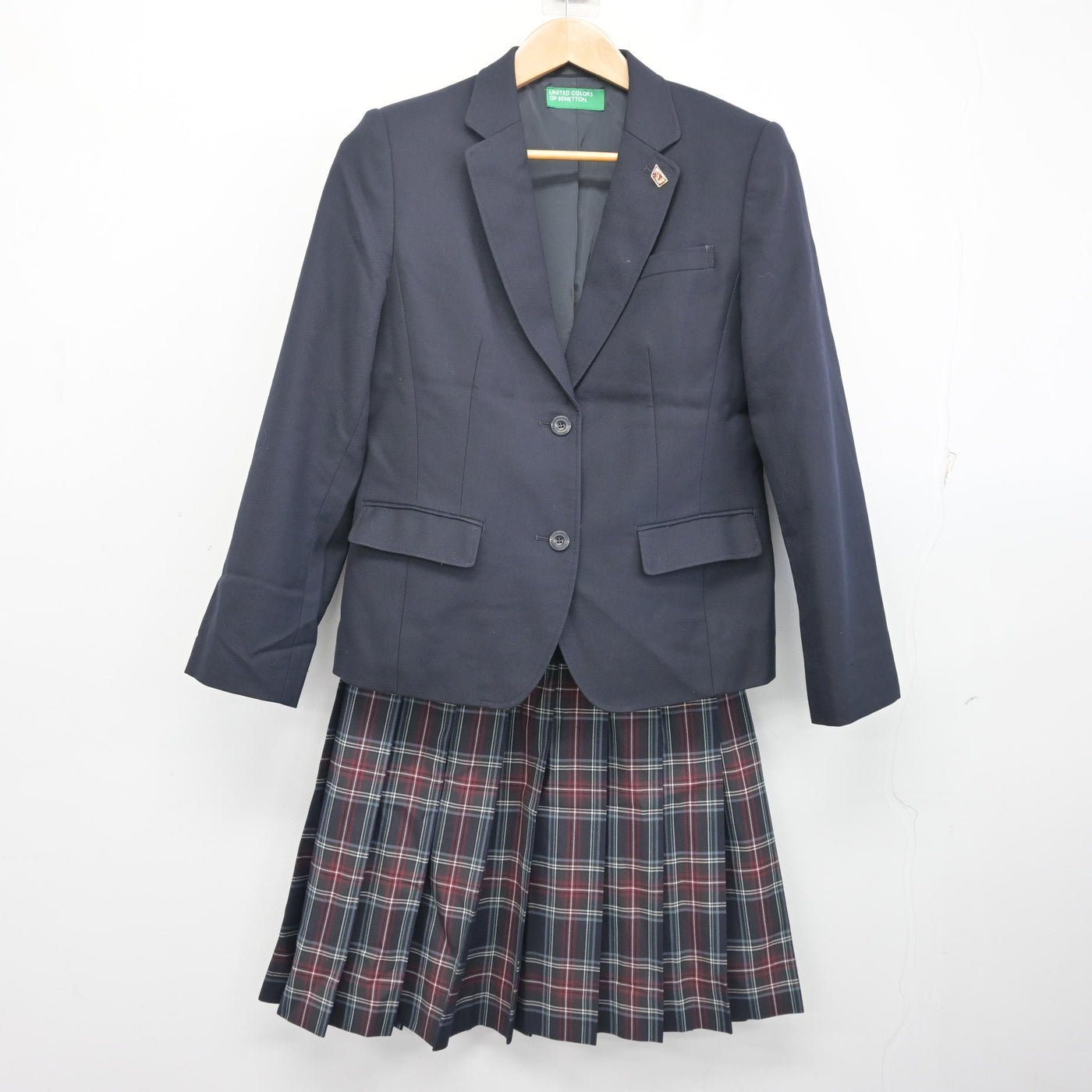 中古】大阪府 大阪高等学校 女子制服 2点 (ブレザー・スカート 