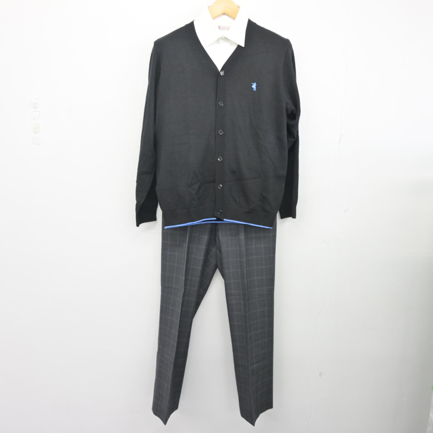 中古】愛知県 クラーク記念国際高等学校 男子制服 6点 (ブレザー 
