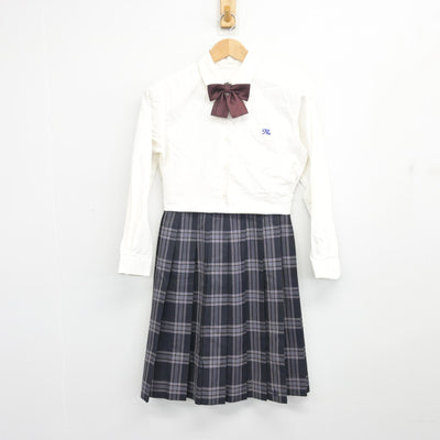 【中古】兵庫県 明石南高等学校 女子制服 4点 (ブレザー・シャツ・スカート) sf104637