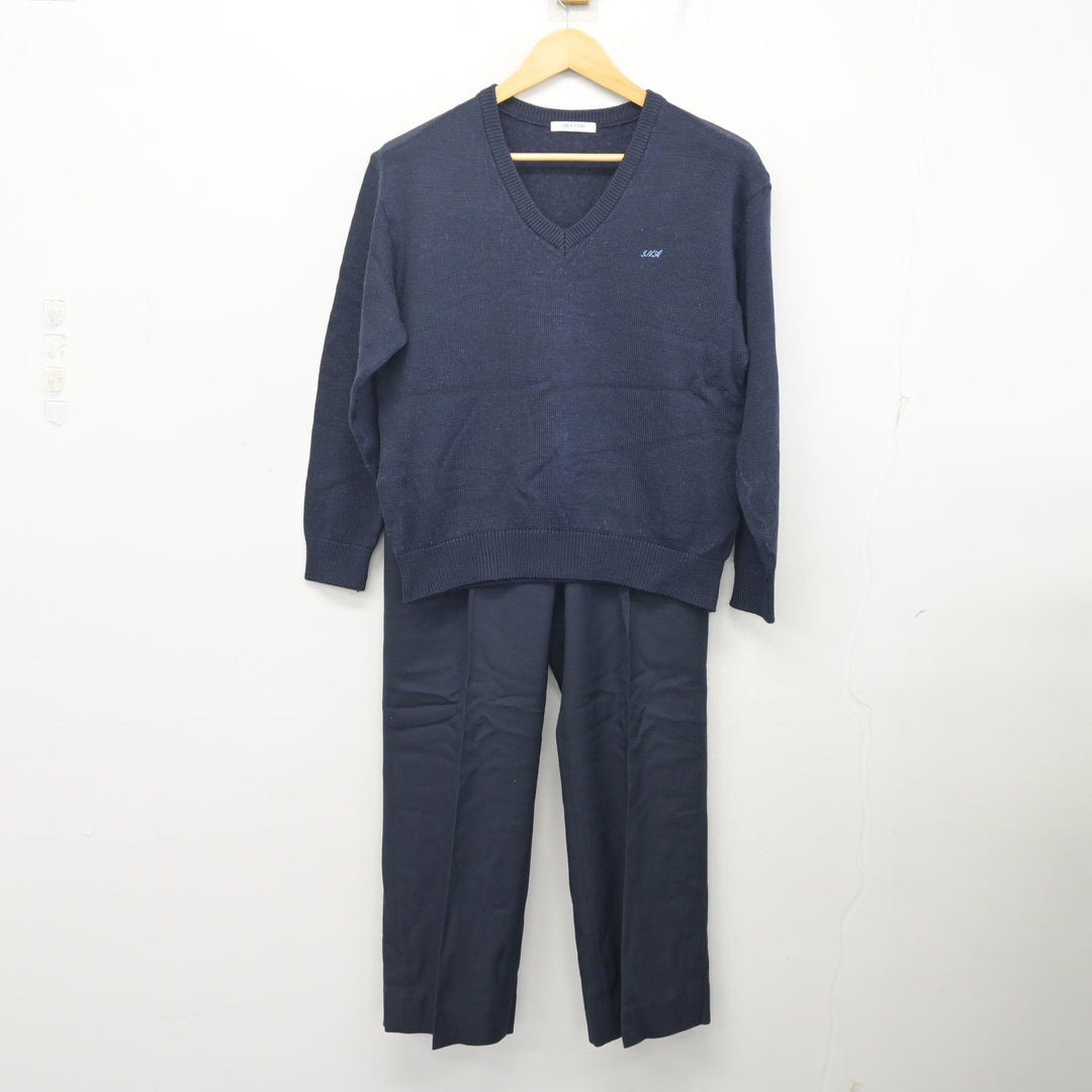 中古】埼玉県 伊奈学園総合高等学校 女子制服 2点 (ニット・ズボン