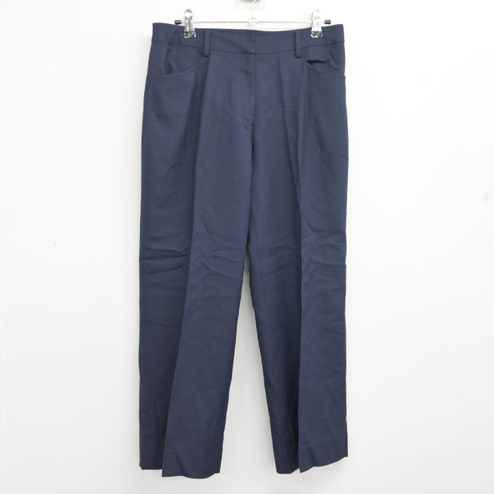 伊奈学園 高等学校 学ラン 詰襟 ズボン 制服 セット　185A ほぼ新品 中古】埼玉県 伊奈学園総合高等学校 女子制服 2点 (ニット・ズボン