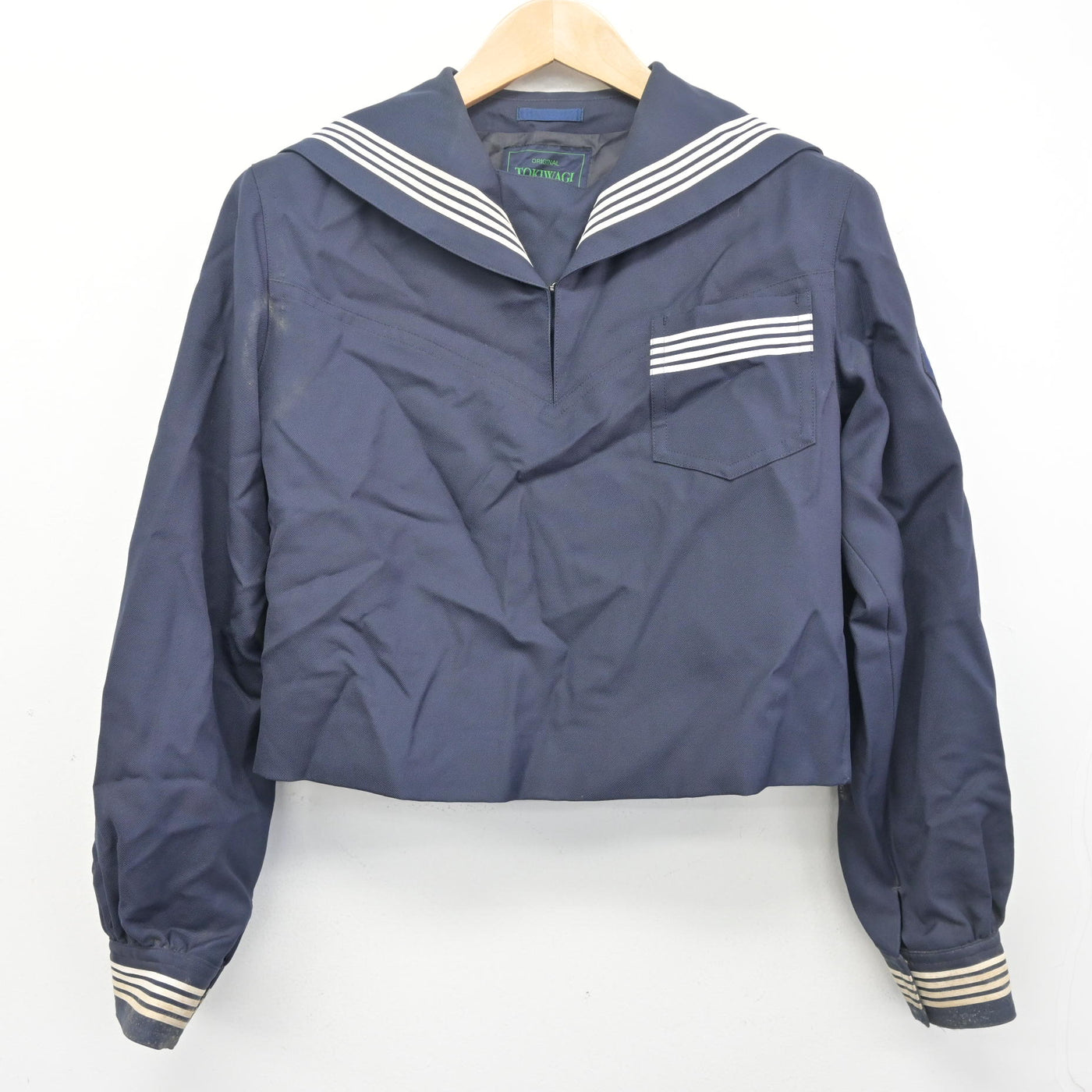 中古】宮城県 常盤木学園高等学校 女子制服 1点 (セーラー服) sf104699