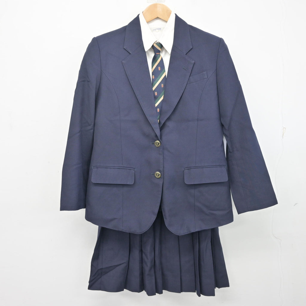 観音高校制服 T414 広島 観音高校 長袖シャツ+夏スカート+ネクタイ/yt1119【3ETR