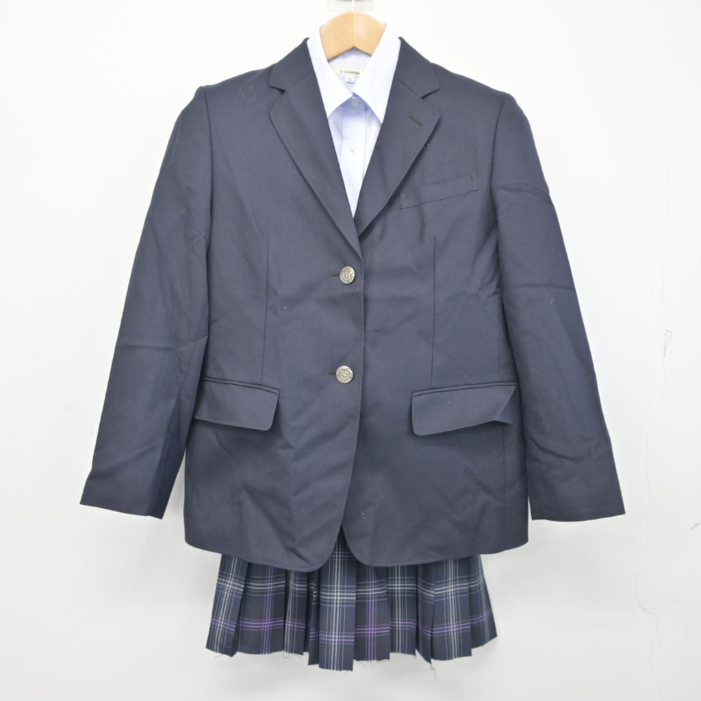 飛鳥未来高校 制服 スカート 中古】 飛鳥未来高等学校 女子制服 3点 (ブレザー・シャツ・スカート