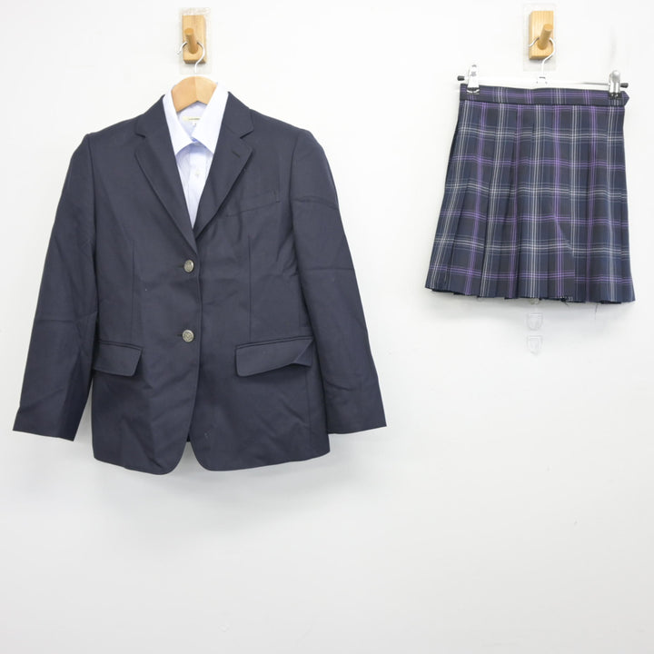 中古】 飛鳥未来高等学校 女子制服 3点 (ブレザー・シャツ・スカート