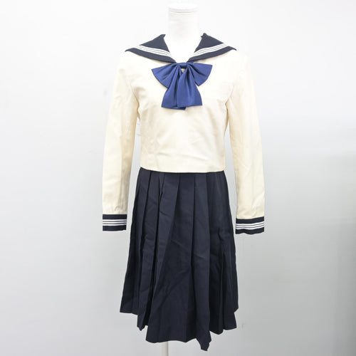 制服　本物 中古】熊本県 熊本市立藤園中学校 女子制服 3点 (セーラー服