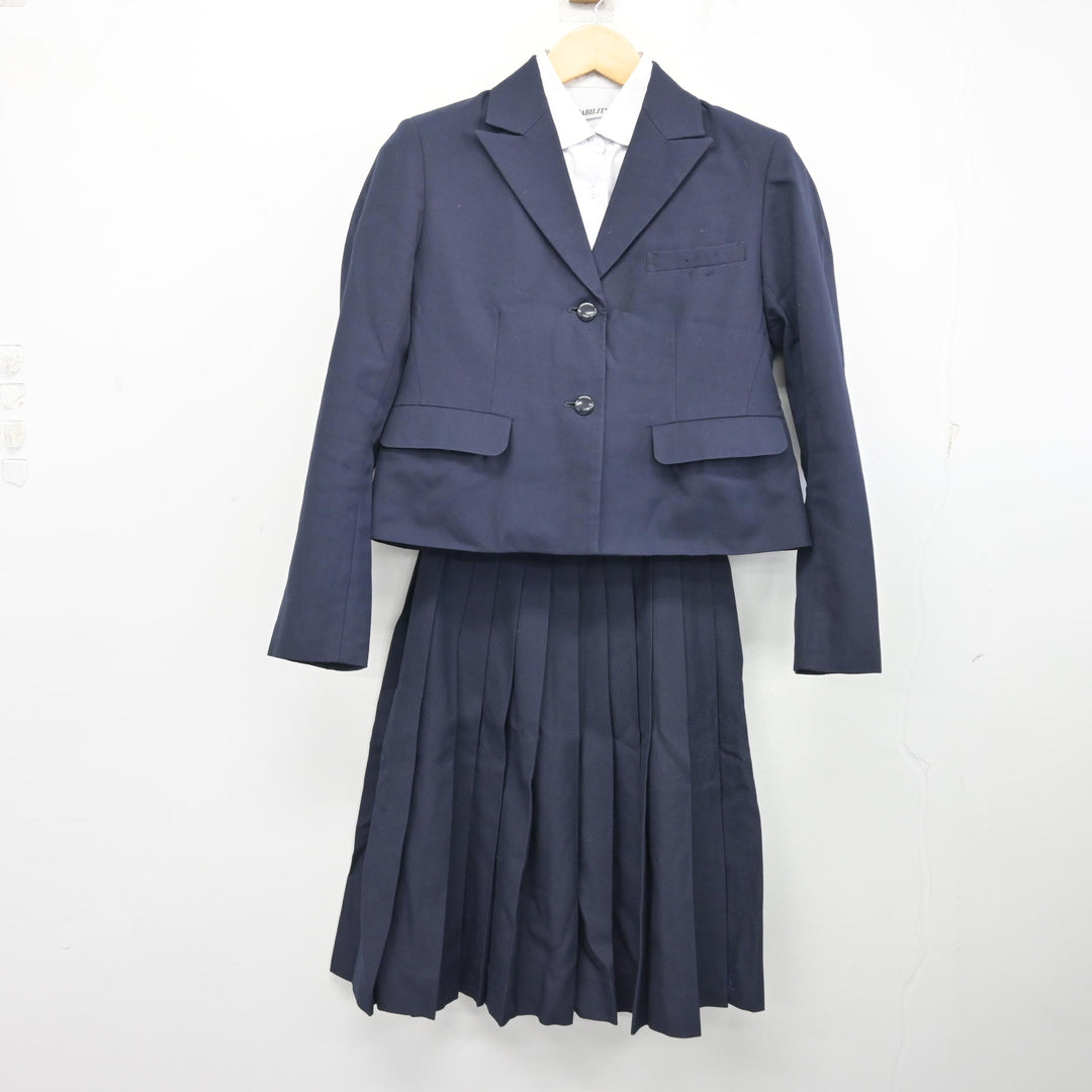 中古】岐阜県 県立岐阜商業高等学校 女子制服 3点 (ブレザー・シャツ