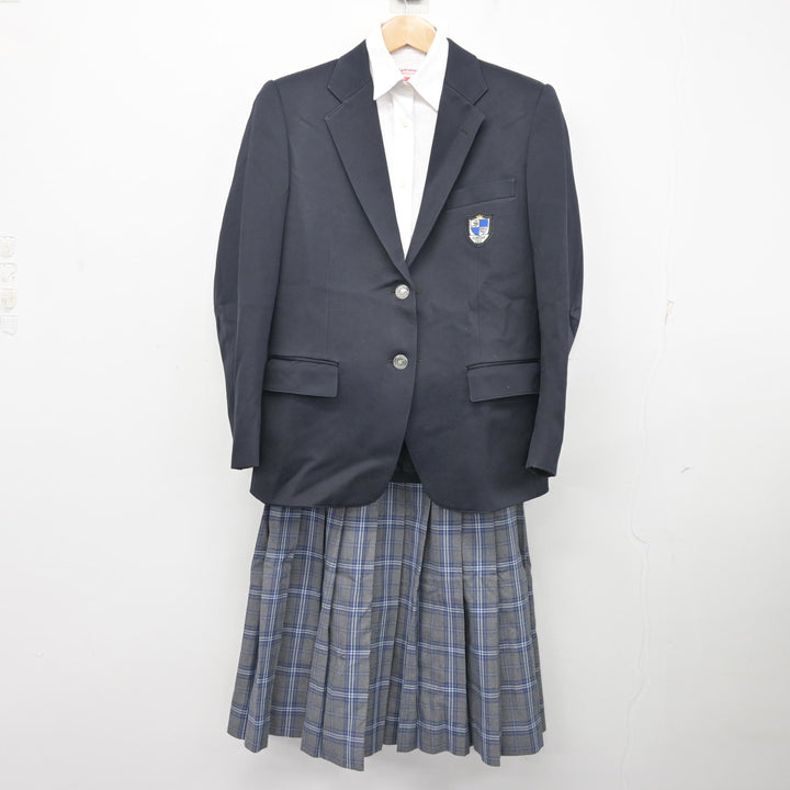中古】大阪府 渋谷中学校 女子制服 4点 (ブレザー・シャツ・スカート
