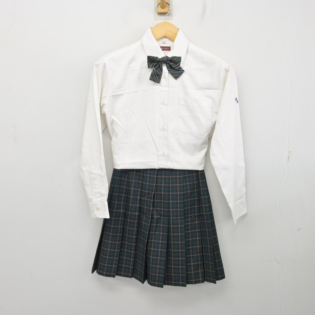 中古】千葉県 明聖高等学校 女子制服 4点 (ブレザー・シャツ・スカート
