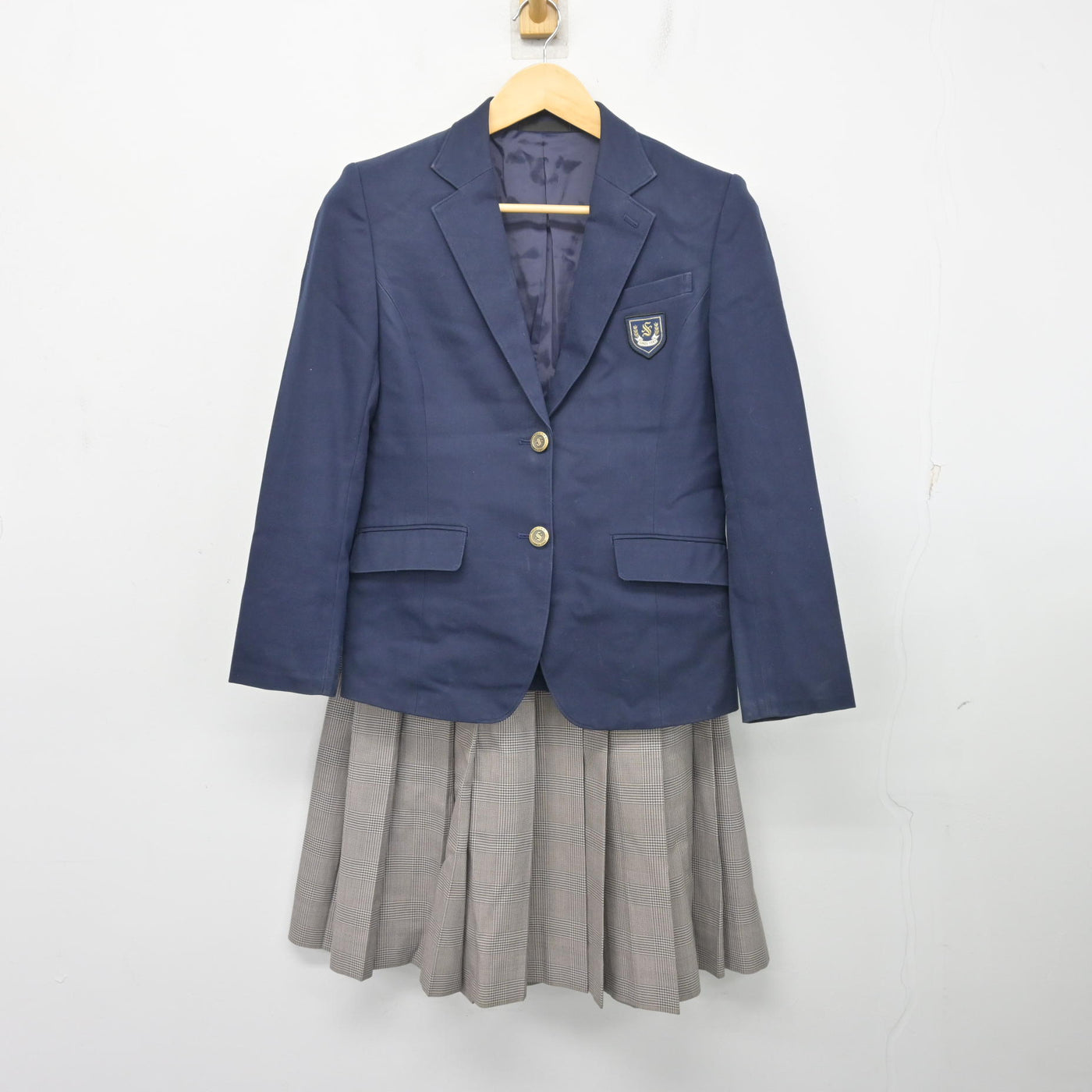 中古】東京都 町田市立堺中学校 女子制服 2点 (ブレザー・スカート 