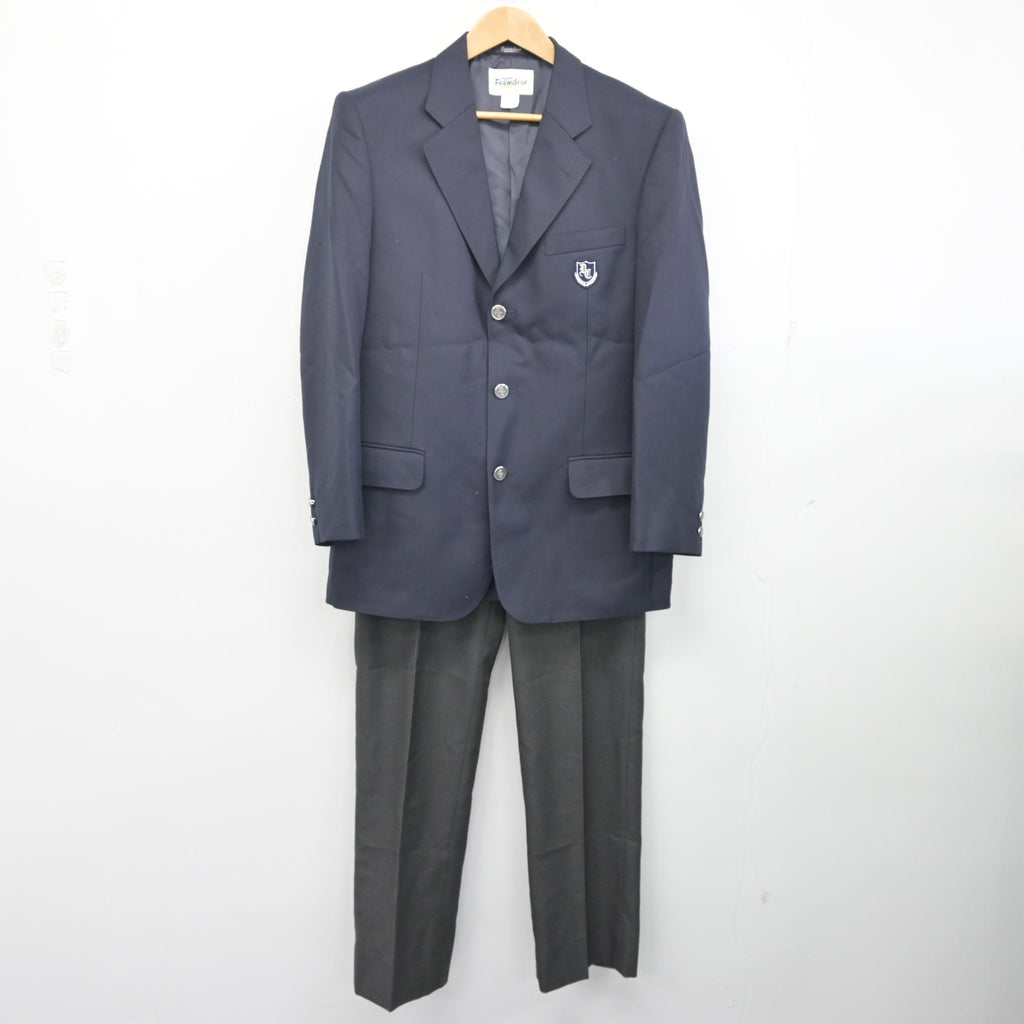 中古】東京都 田園調布高等学校 男子制服 3点 (ブレザー・ズボン 