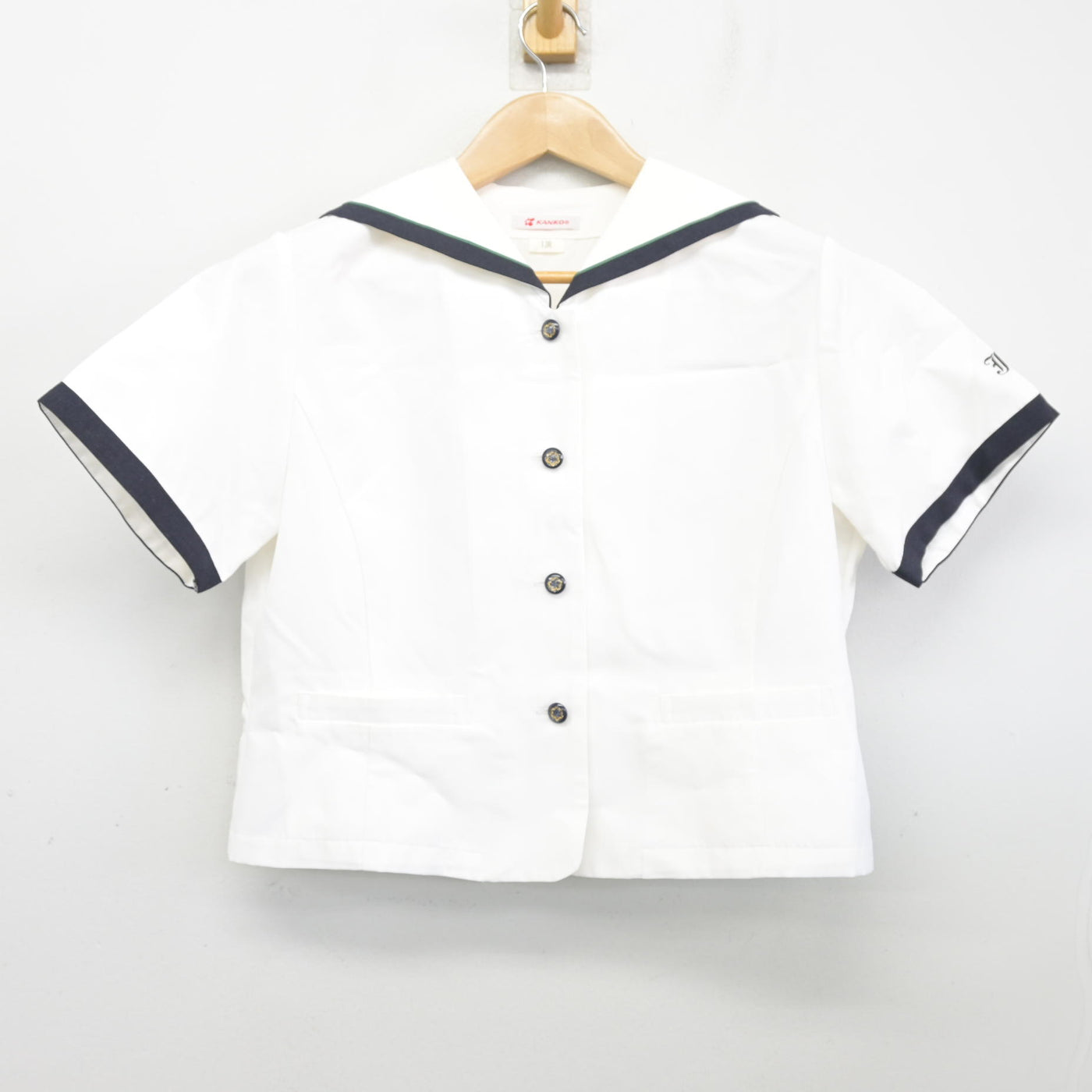 中古】長崎県 佐世保実業高等学校 女子制服 1点 (セーラー服) sf105123