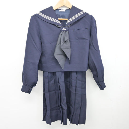 中古】千葉県 千代田中学校 女子制服 3点 (セーラー服・スカート
