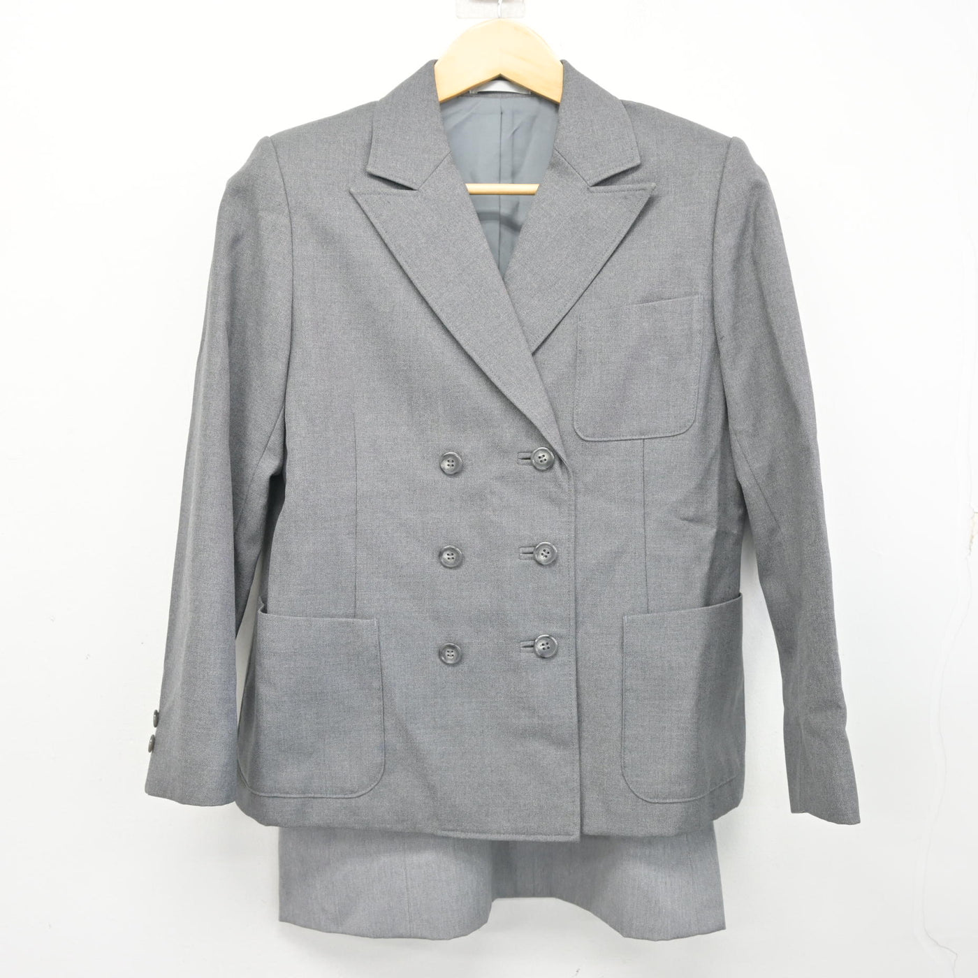 中古】東京都 慶應義塾女子高等学校 女子制服 2点 (ブレザー・スカート