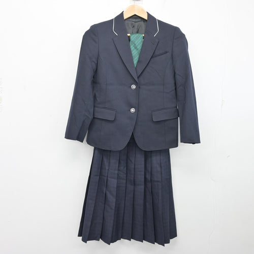 中古】埼玉県 鷲宮高等学校 女子制服 4点 (ブレザー・ベスト・スカート