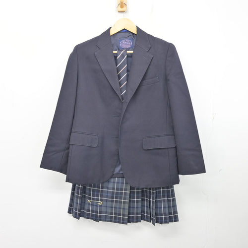 中古】千葉県 千葉敬愛高等学校 女子制服 6点 (ブレザー・シャツ