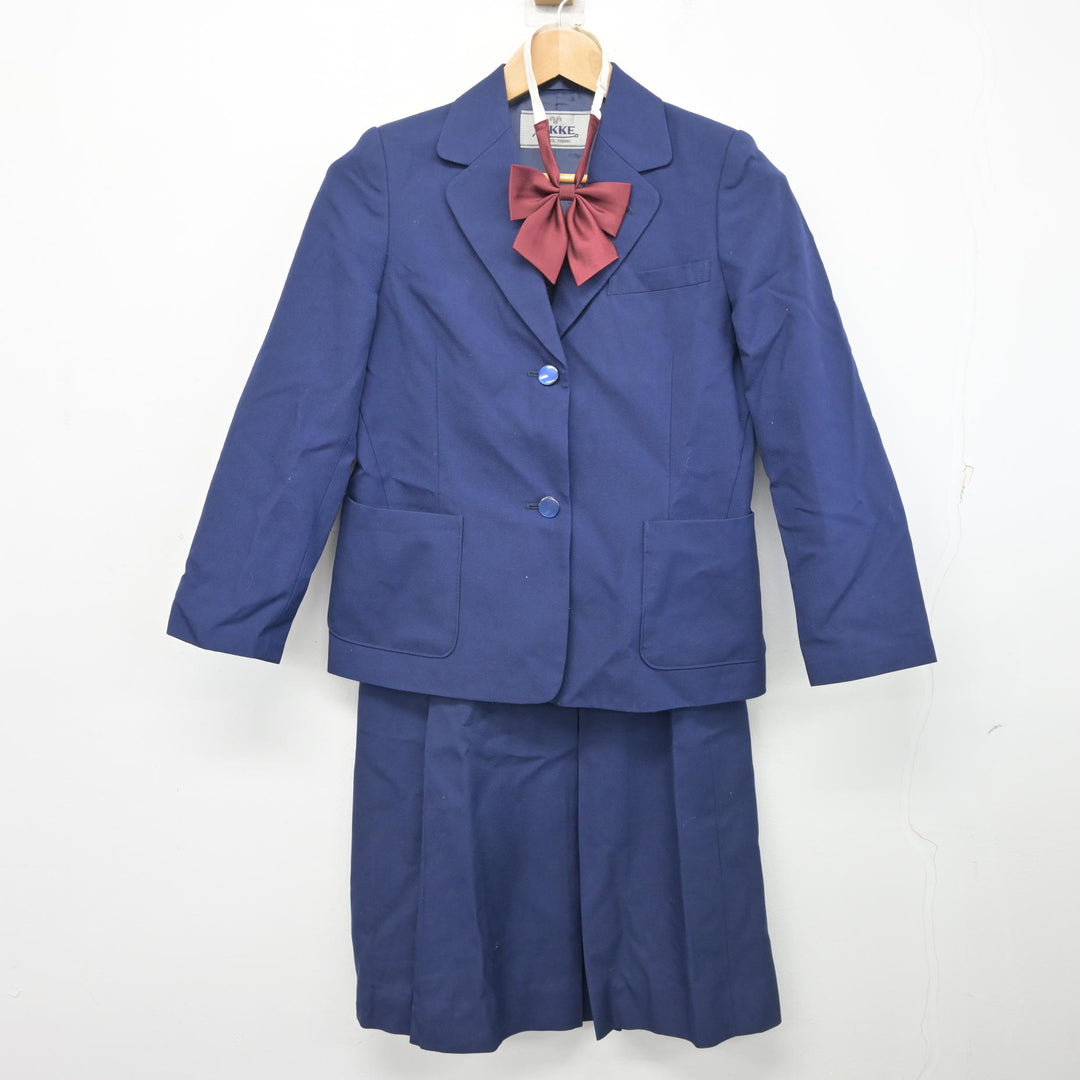 中古】埼玉県 越谷市立新栄中学校 女子制服 3点 (ブレザー・スカート