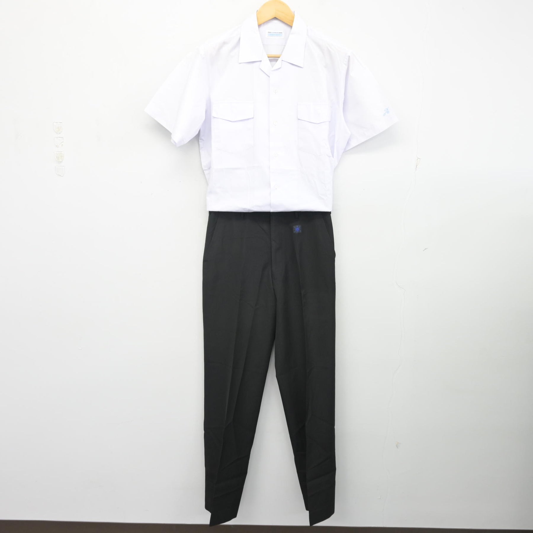 中古】広島県 安佐中学校/旧制服 男子制服 2点 (シャツ・ズボン