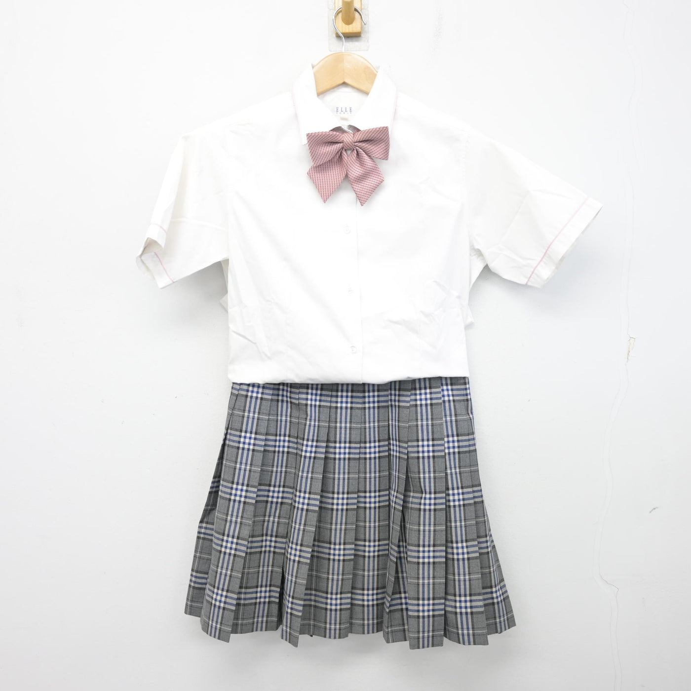 中古】愛知県 至学館高等学校 女子制服 3点 (シャツ・スカート 