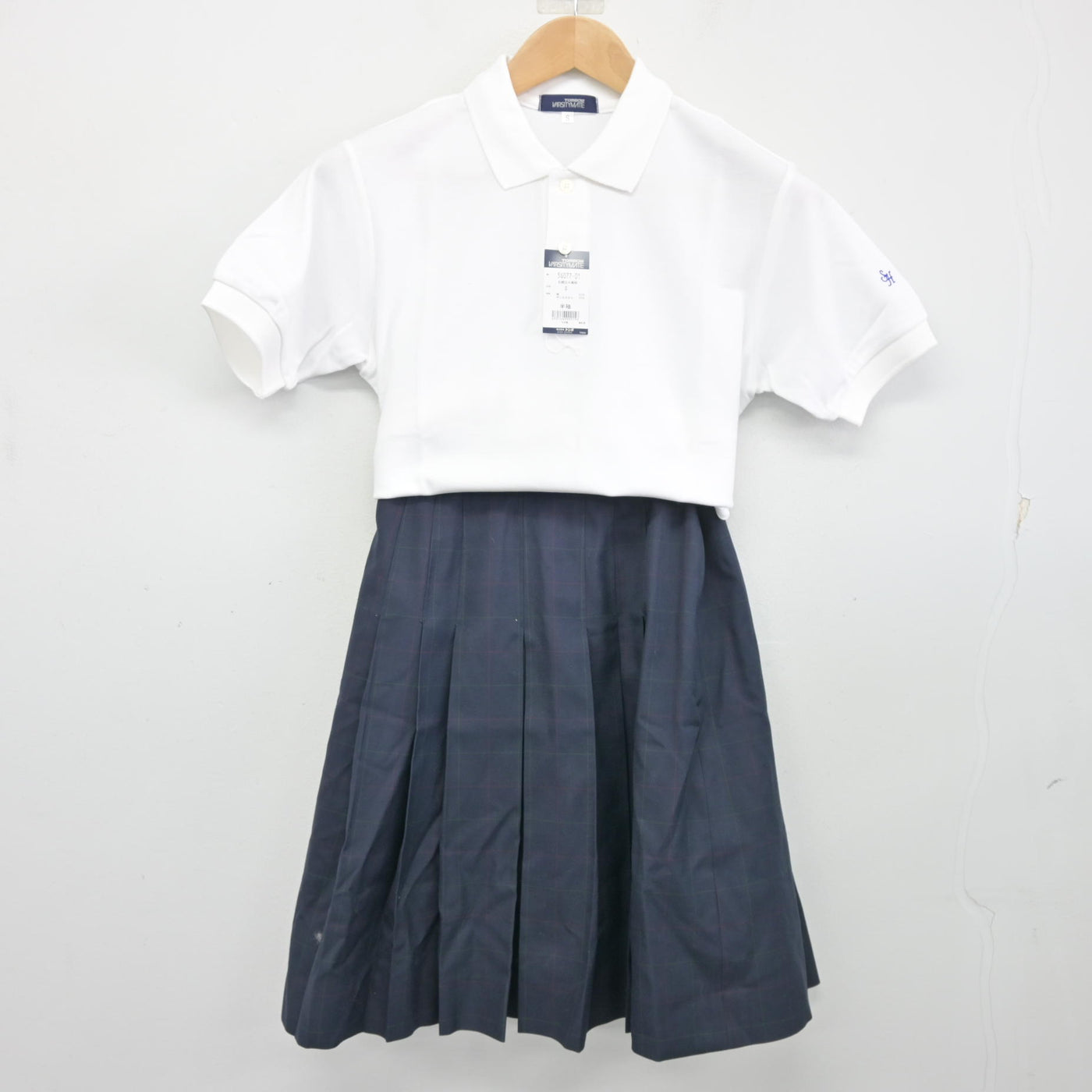 中古】北海道 札幌北斗高等学校 女子制服 2点 (シャツ・スカート 