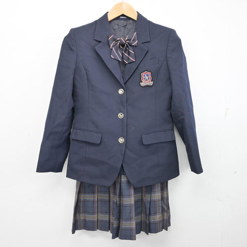 中古】北海道 北海学園札幌高等学校 女子制服 6点 (ブレザー・ニット