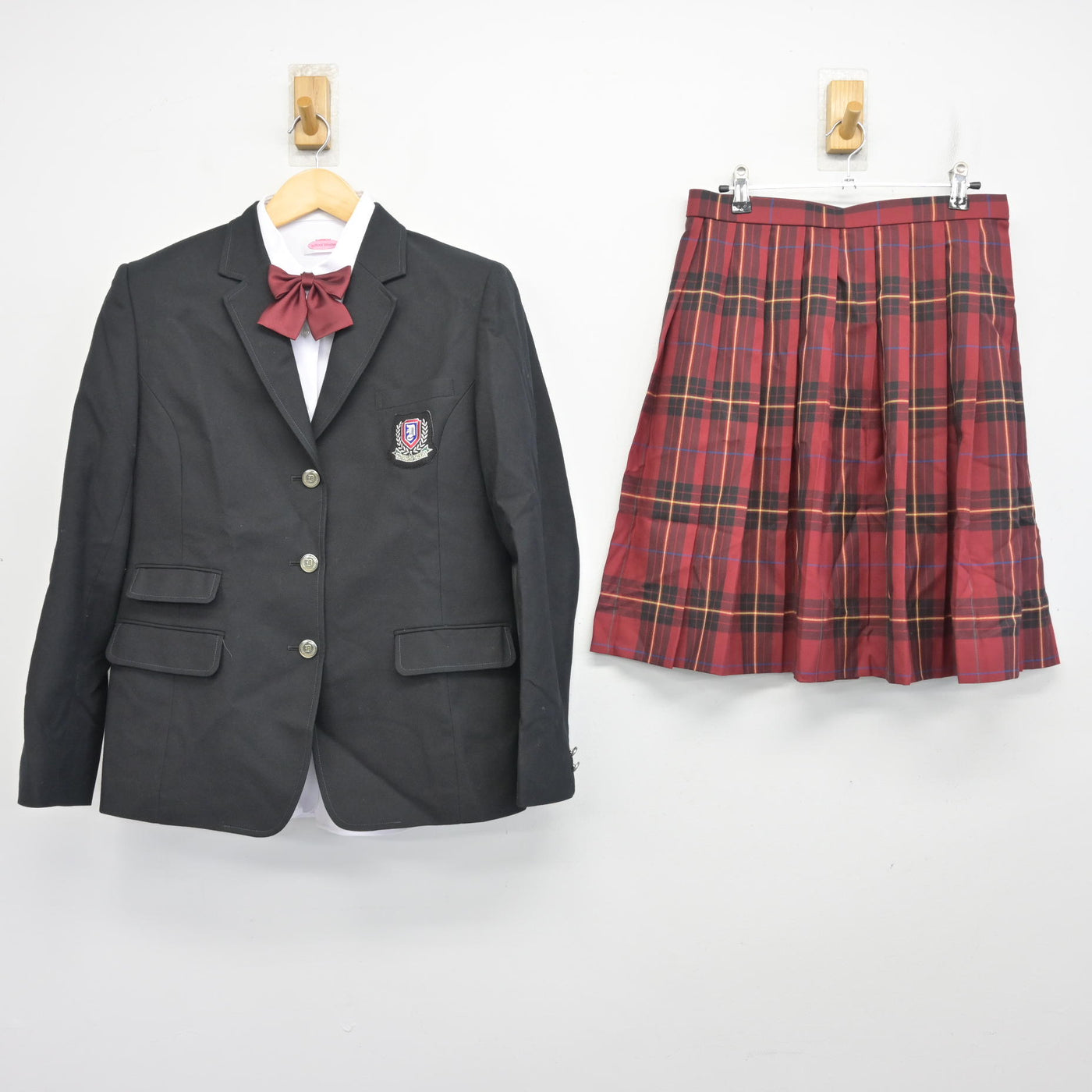 中古】長野県 松本第一高等学校 女子制服 4点 (ブレザー・シャツ 