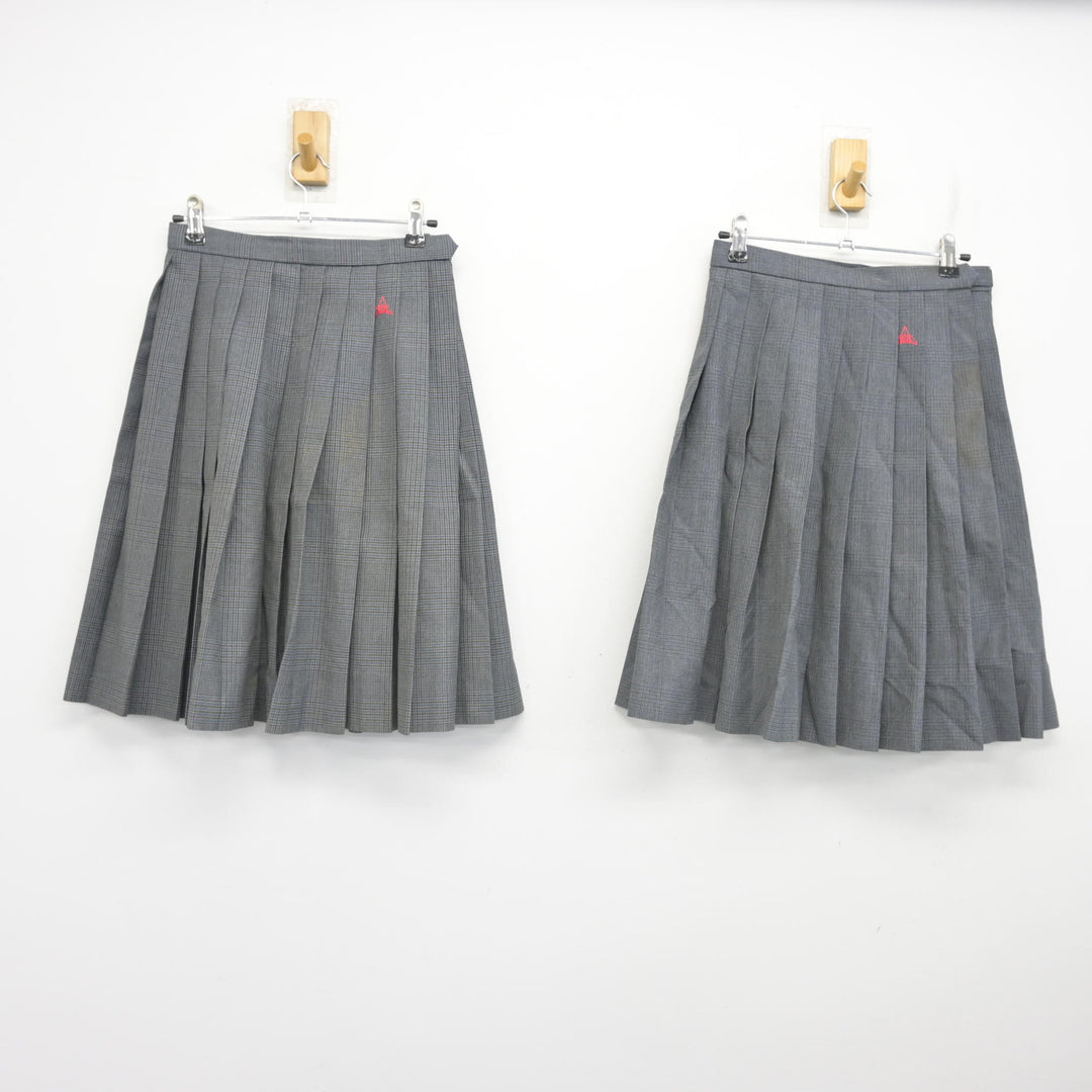 中古】群馬県 前橋育英高等学校 女子制服 3点 (ブレザー・スカート