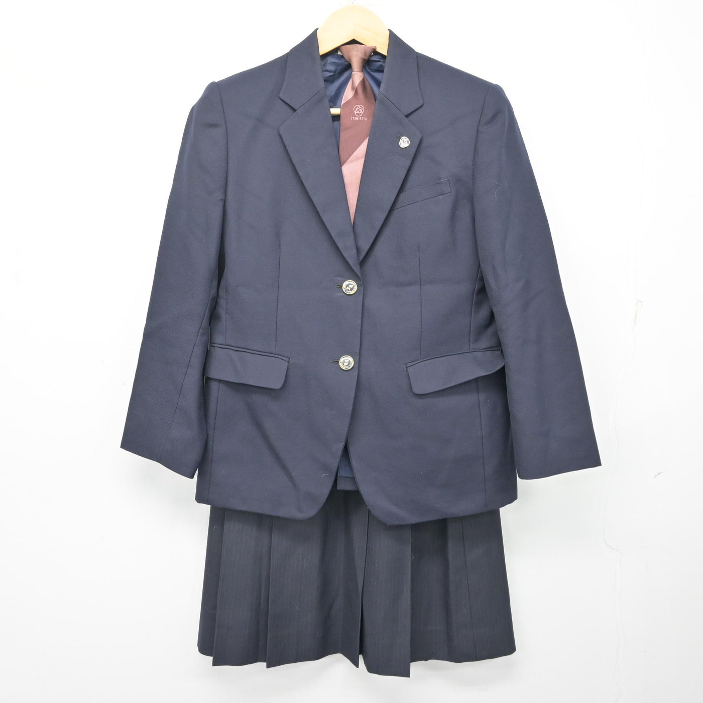 中古】兵庫県 伊丹北高等学校 女子制服 5点 (ブレザー・スカート