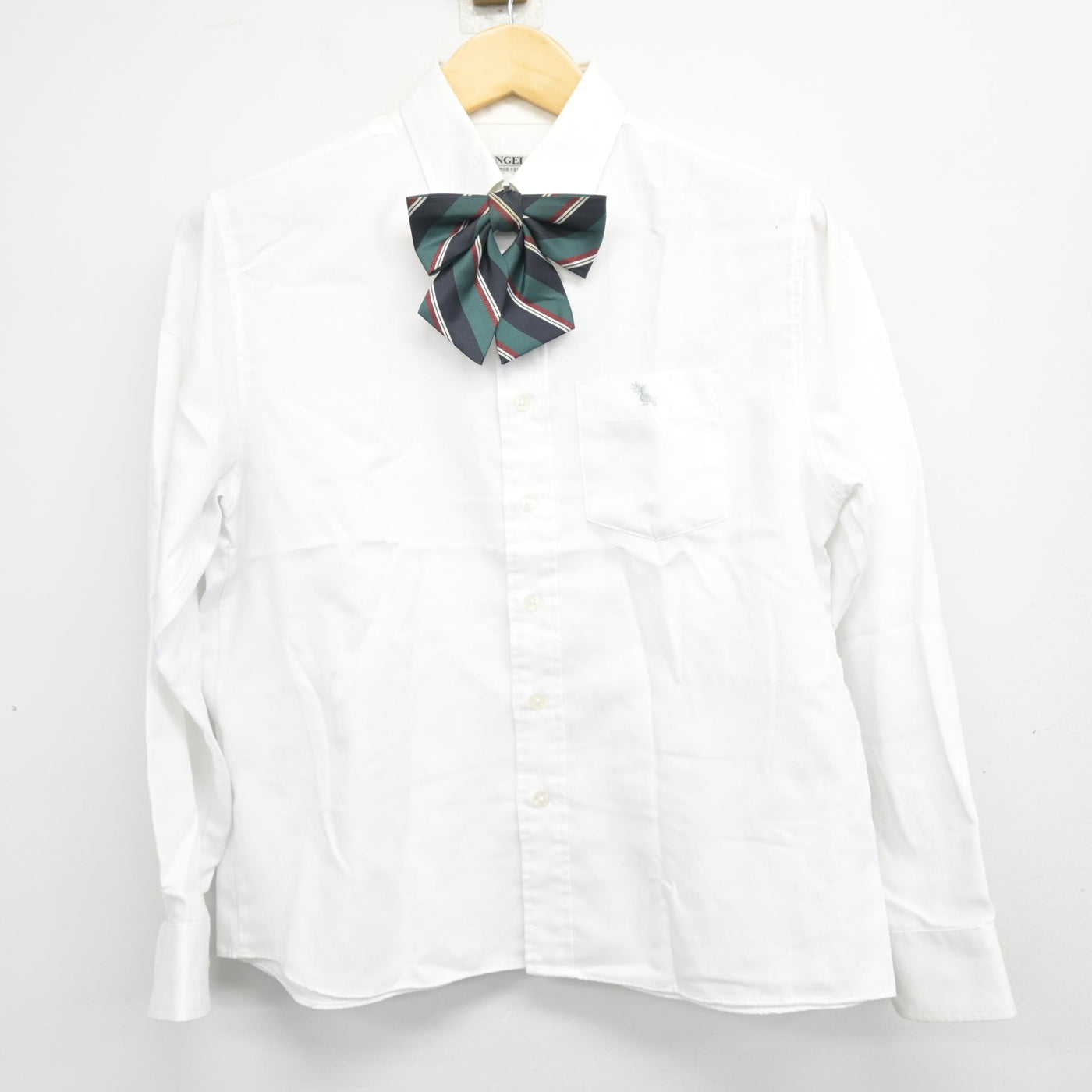 中古】鹿児島県 神村学園高等部 女子制服 3点 (シャツ・スカート
