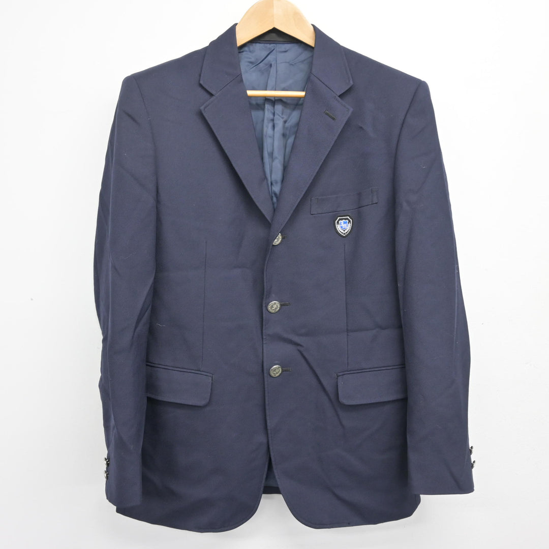石狩南高校制服(男子) 中古】北海道 石狩南高等学校 男子制服 4点 (ブレザー・ズボン