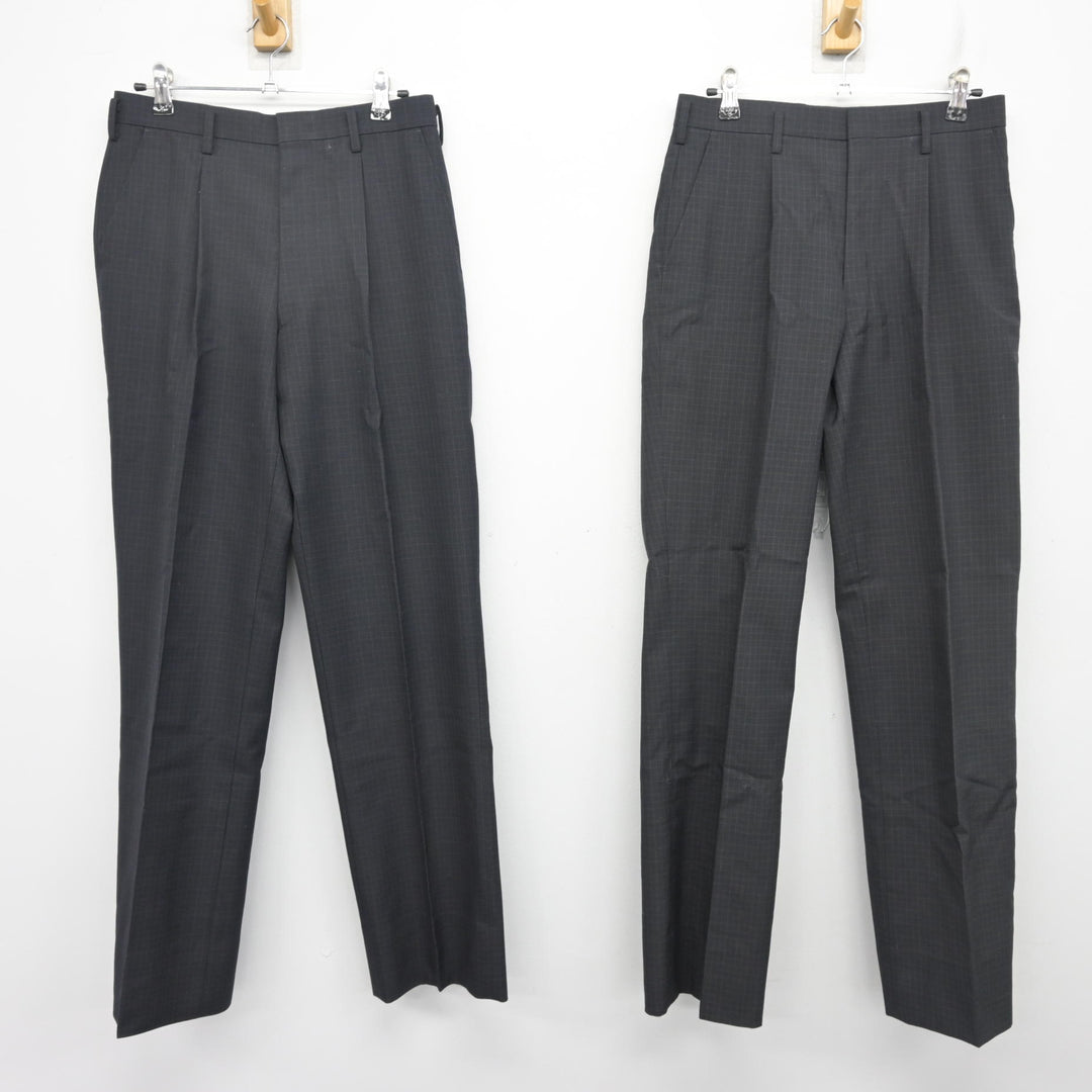 中古】北海道 石狩南高等学校 男子制服 4点 (ブレザー・ズボン