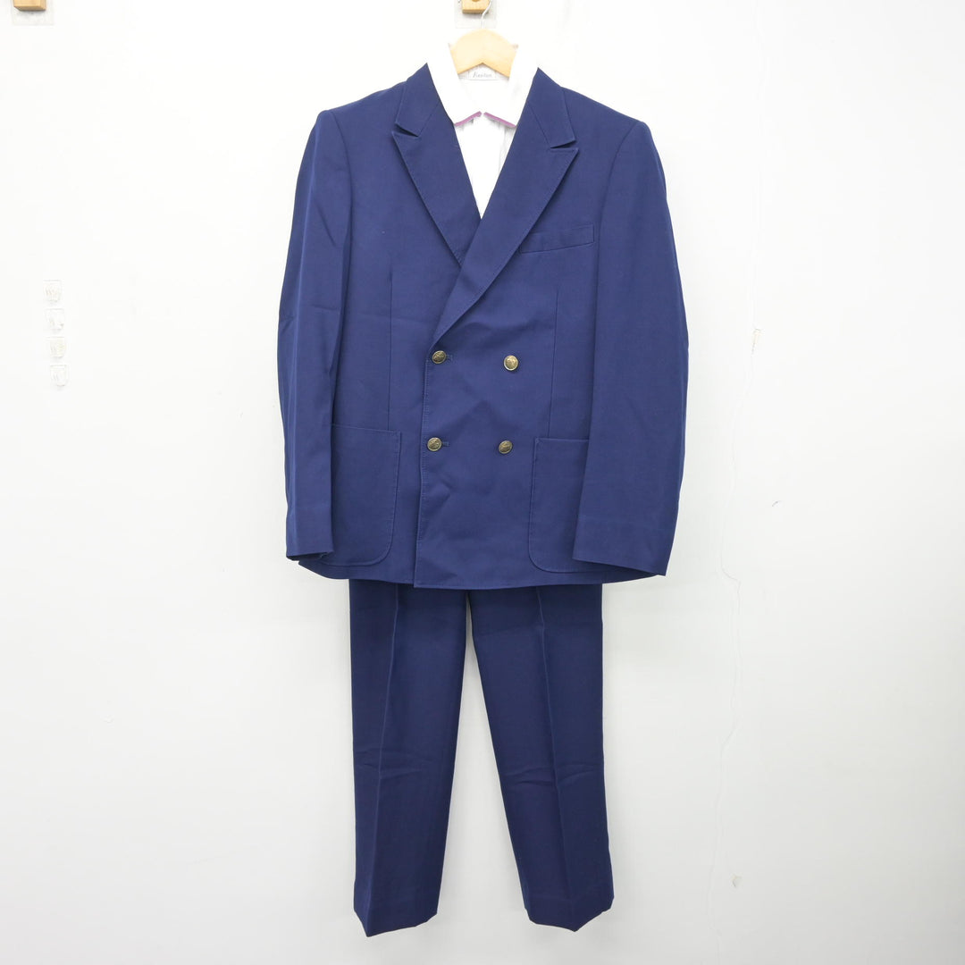 篠路中学校　男子制服　ブレザー/スラックス/Yシャツ3枚 中古】大阪府 錦中学校 男子制服 3点 (ブレザー・シャツ・ズボン