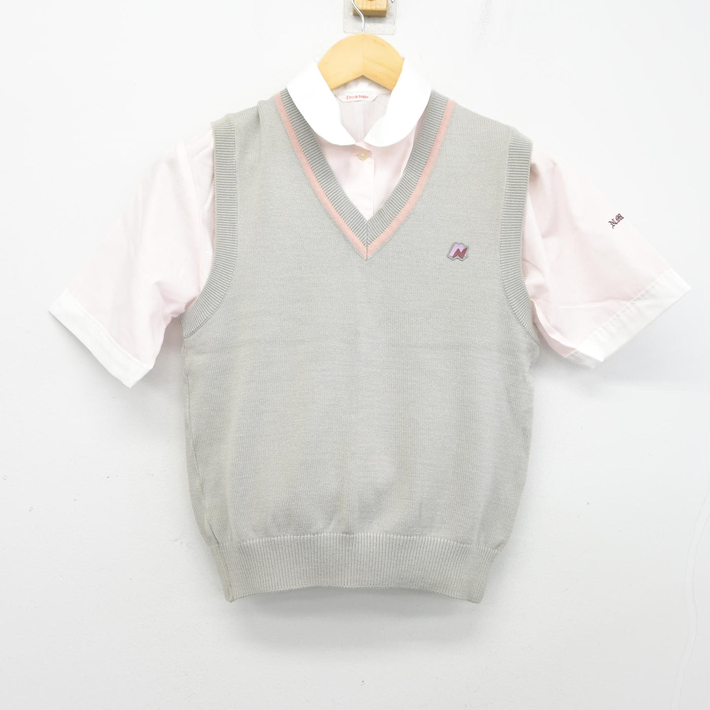 中古】静岡県 日本大学三島高等学校/旧制服 女子制服 2点 (ニット 