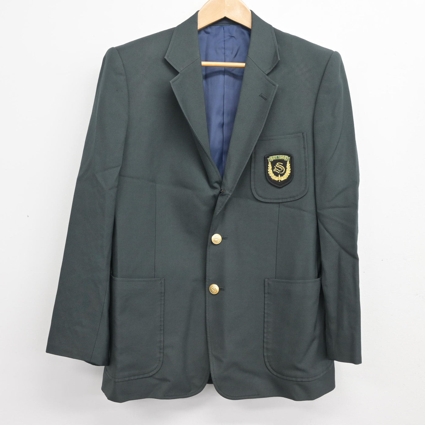 中古】宮城県 白石工業高等学校 男子制服 2点 (ブレザー・シャツ