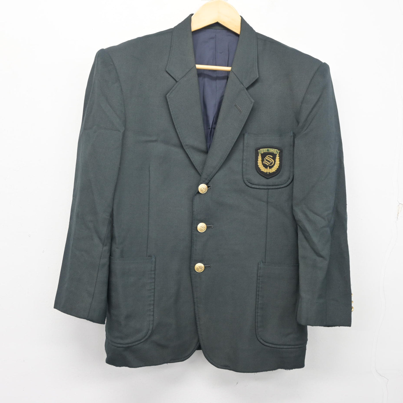 中古】宮城県 白石工業高等学校 男子制服 1点 (ブレザー) sf105766