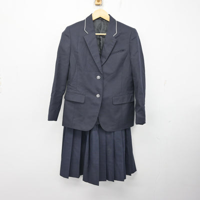 中古】福岡県 福岡市内中学標準服 女子制服 2点 (ブレザー・スカート 