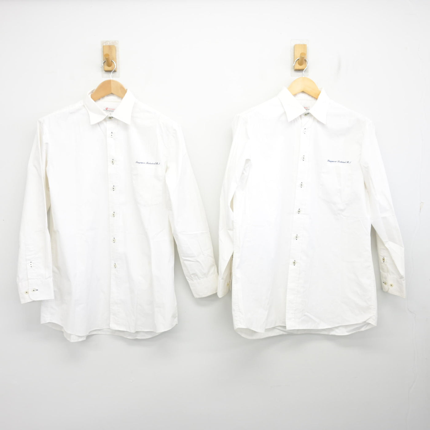 中古】岡山県 津山工業高等学校 男子制服 3点 (シャツ・ズボン 