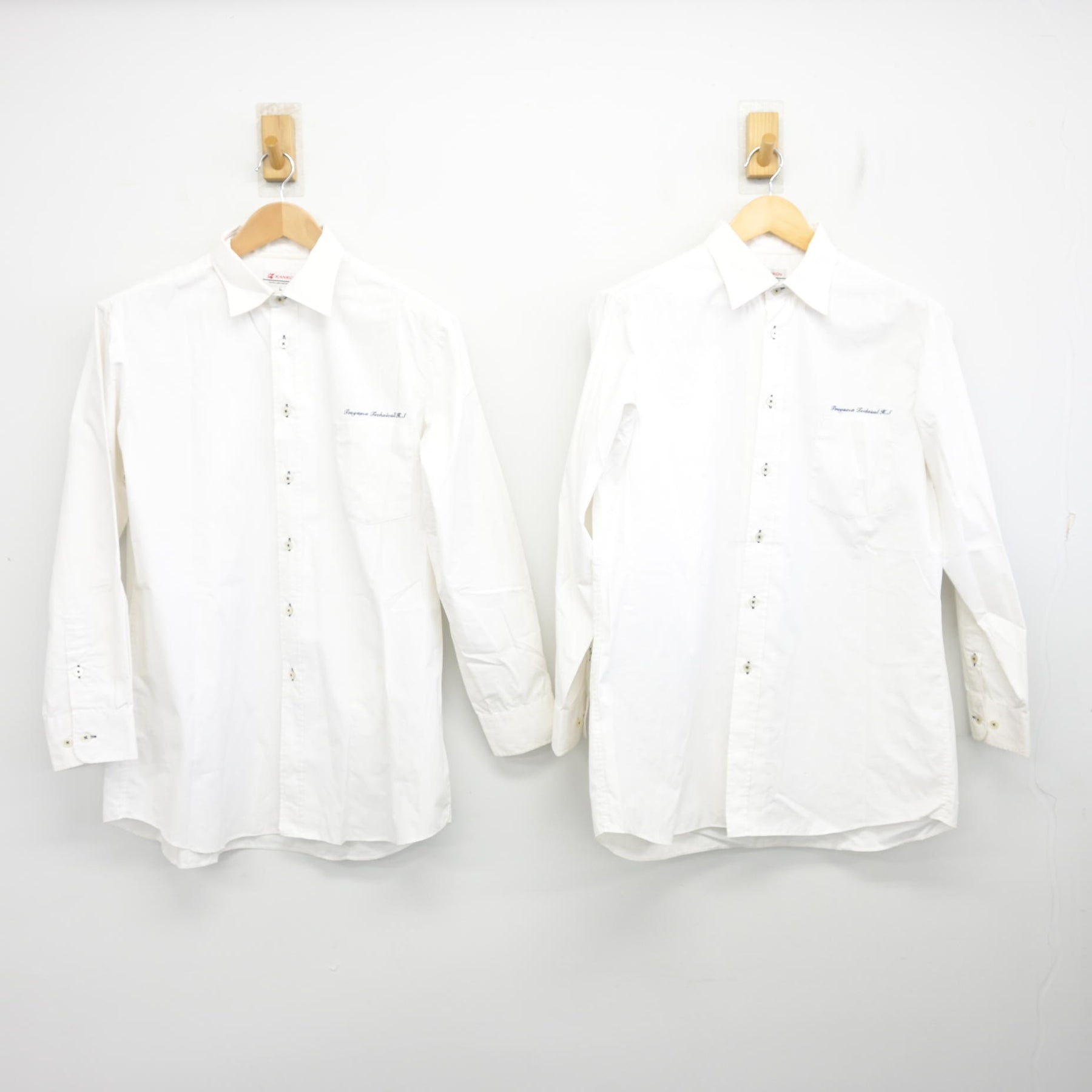 中古】岡山県 津山工業高等学校 男子制服 3点 (シャツ・ズボン