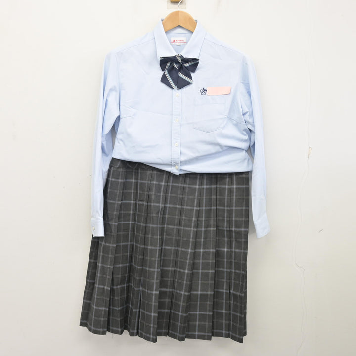 中古】北海道 五稜郭中学校 女子制服 4点 (ブレザー・シャツ・スカート 