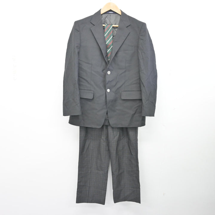 姿川中学校男子ブレザー(リユース品) 中古】神奈川県 中川中学校 男子制服 3点 (ブレザー・ズボン) sf105963