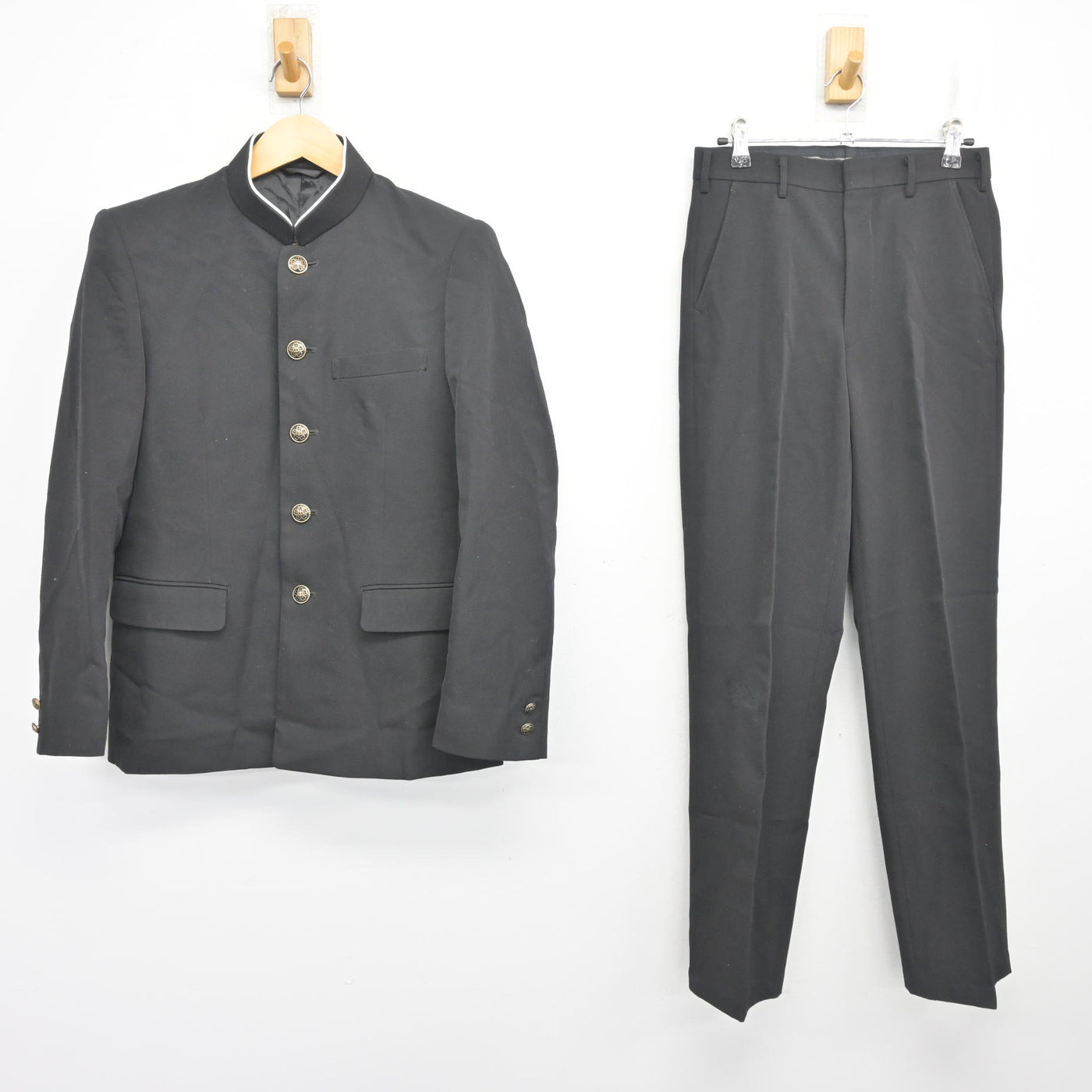 中古】愛知県 弥富北中学校 男子制服 3点 (学ラン・ズボン・ズボン 