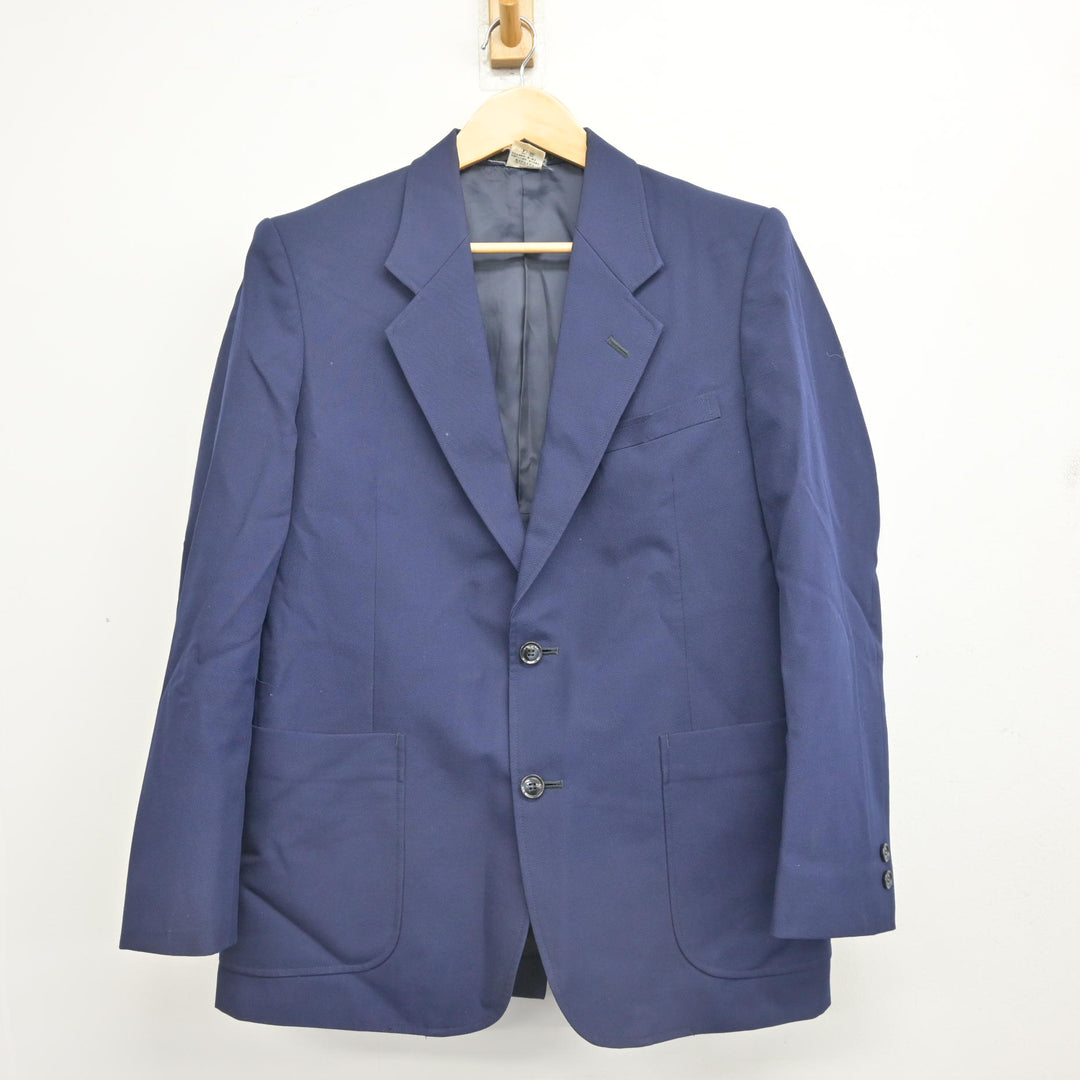 中古】埼玉県 上藤沢中学校 男子制服 4点 (ブレザー・ズボン・ズボン
