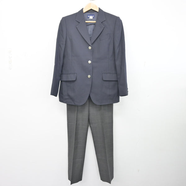中古】埼玉県 東野高等学校 女子制服 2点 (ブレザー・ズボン) sf106133