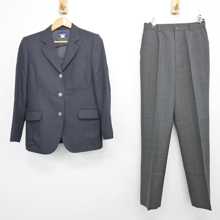 中古】埼玉県 東野高等学校 女子制服 2点 (ブレザー・ズボン) sf106133