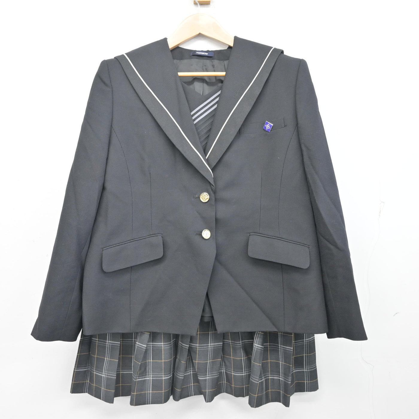 中古】神奈川県 横浜高等学校 女子制服 4点 (ブレザー・スカート
