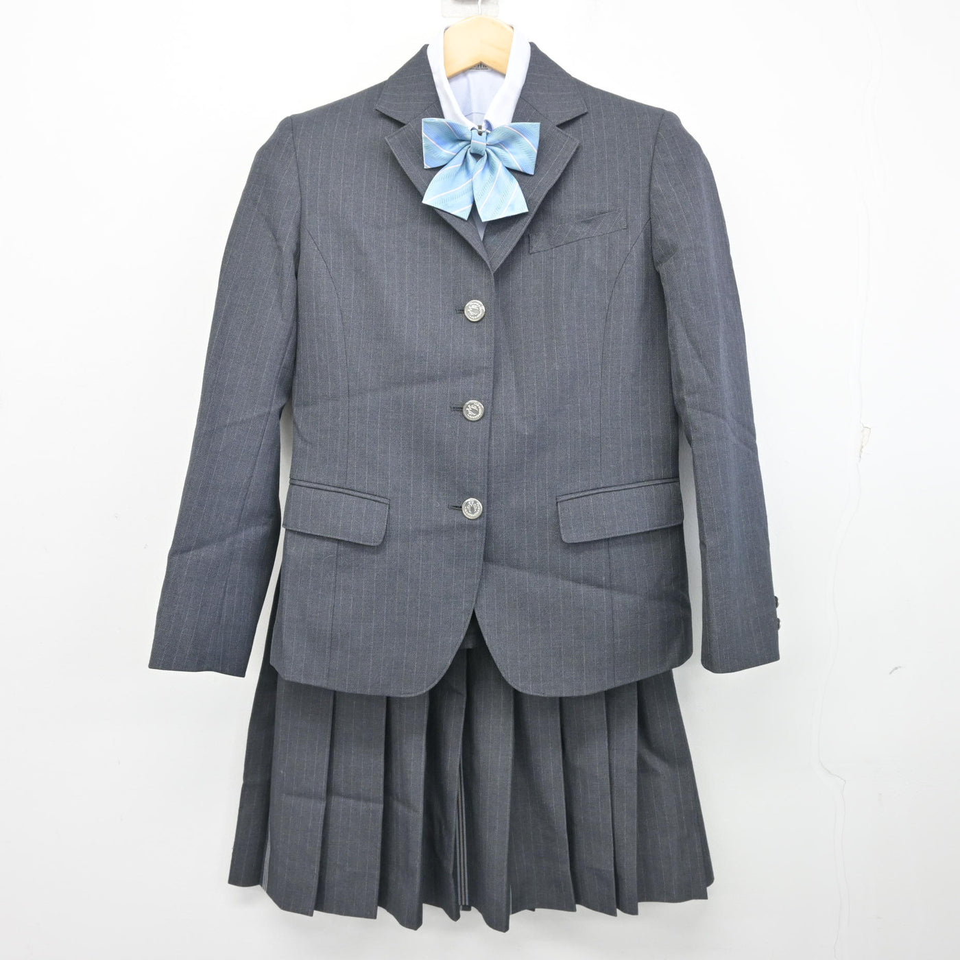 中古】三重県 四日市メリノール学院高等学校 女子制服 4点 (ブレザー