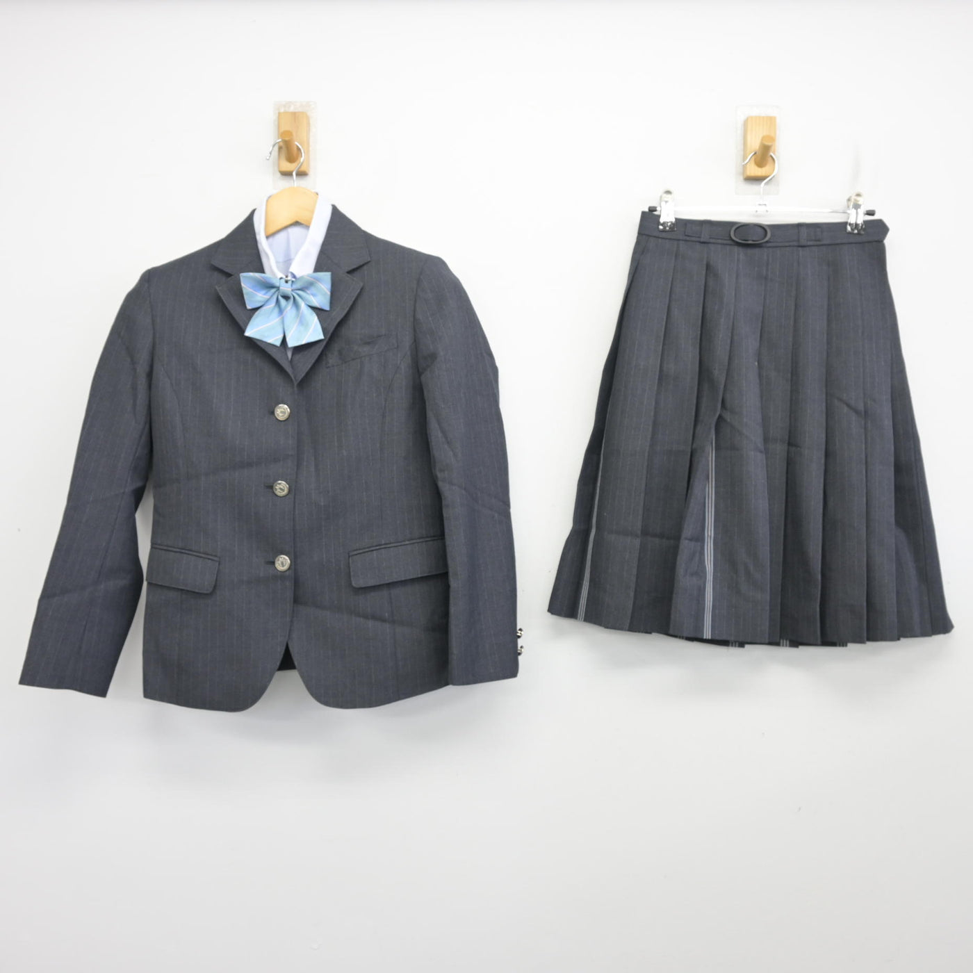 中古】三重県 四日市メリノール学院高等学校 女子制服 4点 (ブレザー 